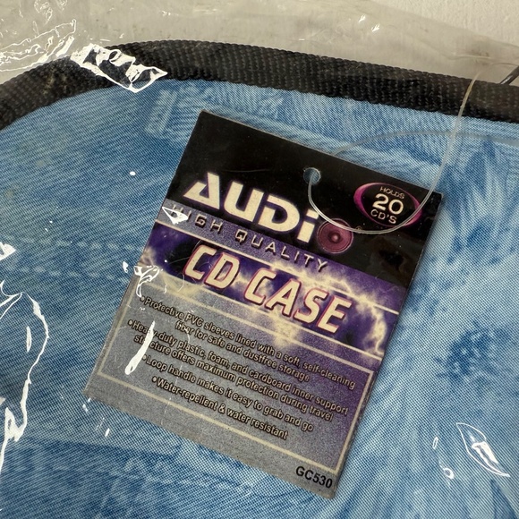 Vintage New CD Case Denim Print 2000s Y2K Physical Media Storage - Picture 2 of 6